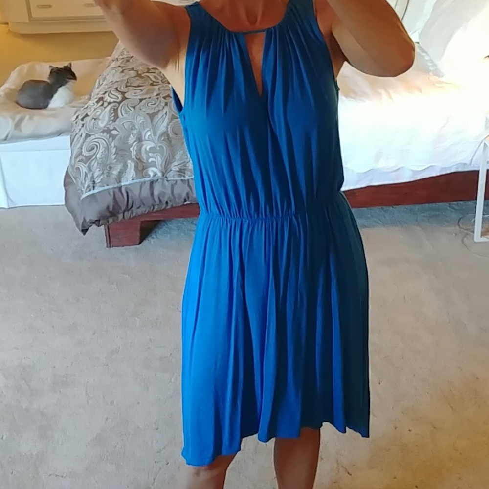 Bright blue Summer dress - Picture 2 of 5